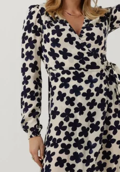 donkerblauwe fabienne chapot midi jurk natasja dress 124