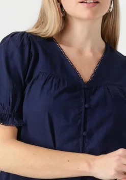 donkerblauwe fabienne chapot blouses juno blouse