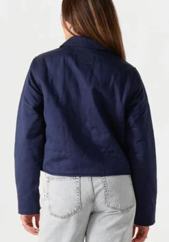 donkerblauwe fabienne chapot spijkerjas jackie padded jacket