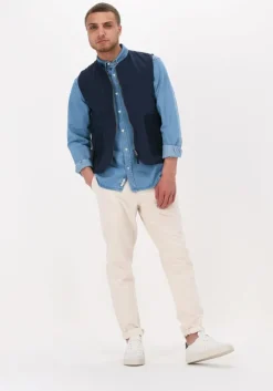 donkerblauwe forét bodywarmer trowel