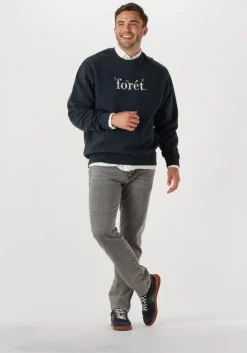 donkerblauwe forét sweater amber bee sweatshirt