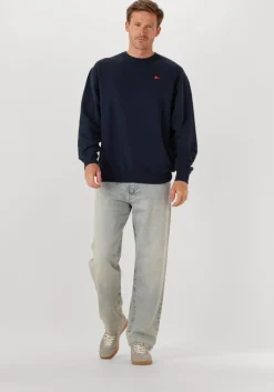 donkerblauwe forét sweater flag sweatshirt