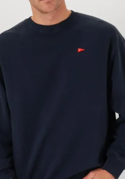 donkerblauwe forét sweater flag sweatshirt