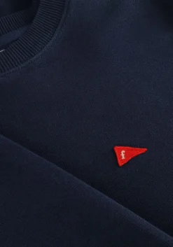 donkerblauwe forét sweater flag sweatshirt