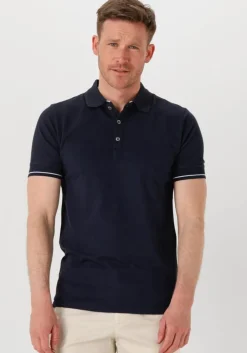 donkerblauwe genti polo polo 3 button ss j2001-1212