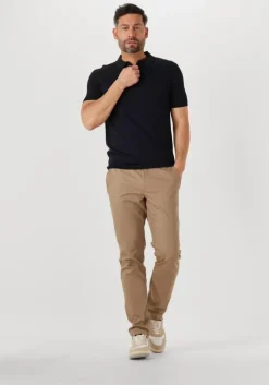 donkerblauwe genti polo polo zip ss k2053-1260