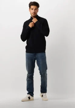 donkerblauwe genti trui k1137-3258