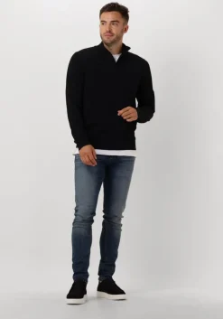 donkerblauwe genti trui k1137-3258