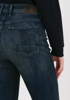 donkerblauwe g-star raw skinny jeans c051 - heavy elto pure superst