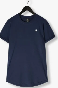 donkerblauwe g-star raw t-shirt lash r t s/s