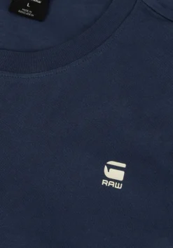 donkerblauwe g-star raw t-shirt lash r t s/s