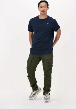 donkerblauwe g-star raw t-shirt lash r t s/s