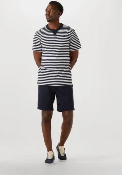 donkerblauwe g-star raw t-shirt nifous stripe r t