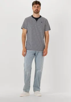 donkerblauwe g-star raw t-shirt nifous stripe r t