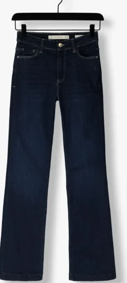 donkerblauwe guess bootcut jeans sexy boot