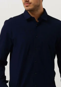 donkerblauwe hugo klassiek overhemd elisha02