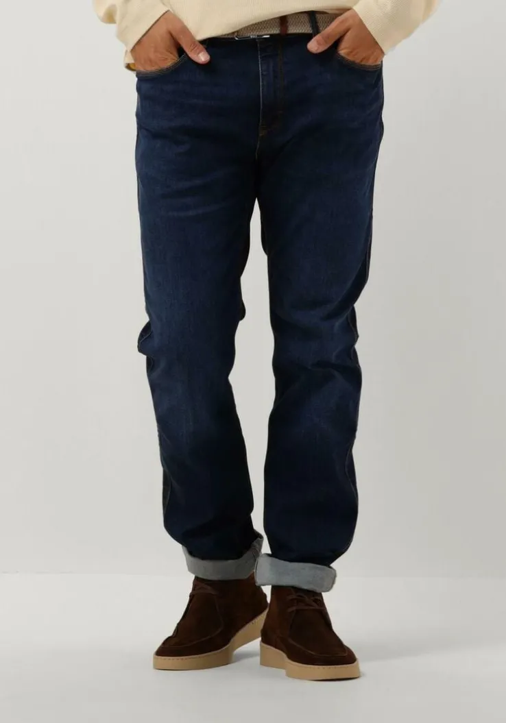 donkerblauwe hugo slim fit jeans hugo 708