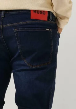 donkerblauwe hugo slim fit jeans hugo 708