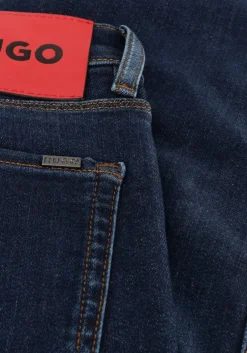 donkerblauwe hugo slim fit jeans hugo 708