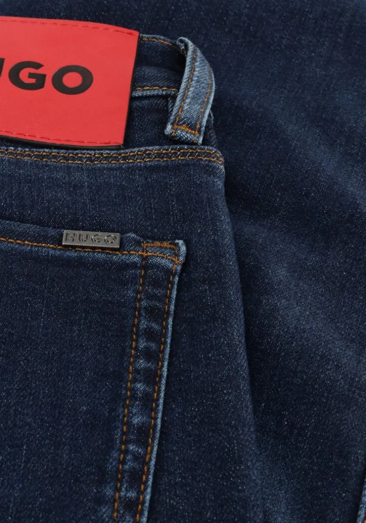 donkerblauwe hugo slim fit jeans hugo 708