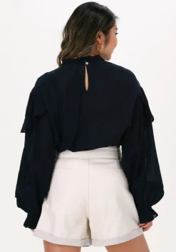 donkerblauwe ibana blouses tarah