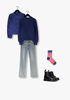 donkerblauwe indian blue jeans trui knitwear heavy knit