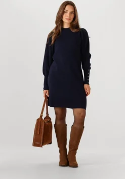 donkerblauwe janice jurken clay