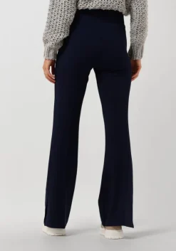 donkerblauwe jansen amsterdam flared broek lecia