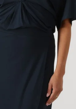 donkerblauwe jansen amsterdam midirok falta rok v 663