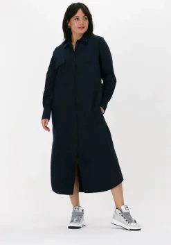 donkerblauwe knit-ted midi jurk malu