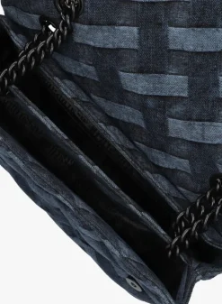 donkerblauwe kurt geiger london schoudertas large kensington soft