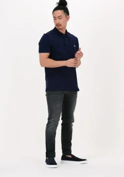 donkerblauwe lacoste polo 1hp3 mens s/s polo 12