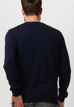 donkerblauwe lacoste trui 1ha1 men sweater
