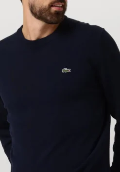 donkerblauwe lacoste trui 1ha1 men sweater