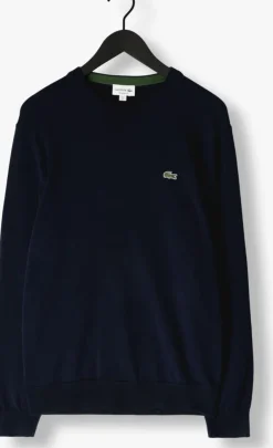 donkerblauwe lacoste trui 1ha1 men sweater