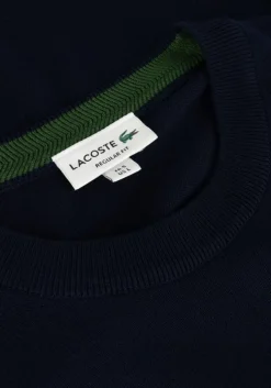 donkerblauwe lacoste trui 1ha1 men sweater