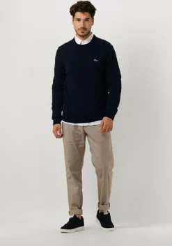donkerblauwe lacoste trui 1ha1 men sweater