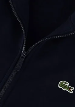 donkerblauwe lacoste vest 1hs1 mens sweat zip
