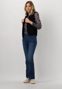 donkerblauwe lee flared jeans breese boot