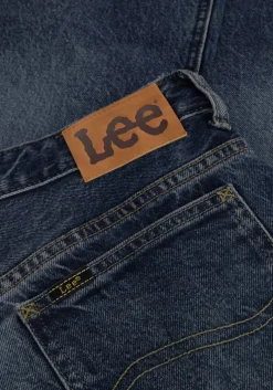 donkerblauwe lee straight leg jeans rider classic
