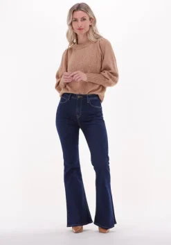 donkerblauwe lee straight leg jeans breese flare