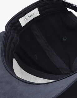 donkerblauwe les deux pet baseball cap suede ii