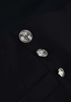 donkerblauwe liu jo mini jurk thriller bottoni dress