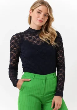 donkerblauwe lollys laundry top ellen blouse
