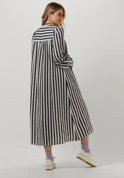 donkerblauwe lollys laundry midi jurk jess dress