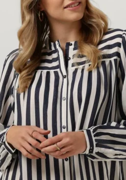 donkerblauwe lollys laundry midi jurk jess dress