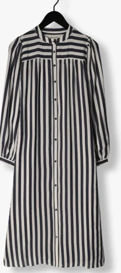 donkerblauwe lollys laundry midi jurk jess dress