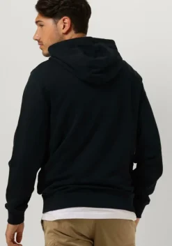 donkerblauwe lyle & scott truien/vesten pullover hoodie