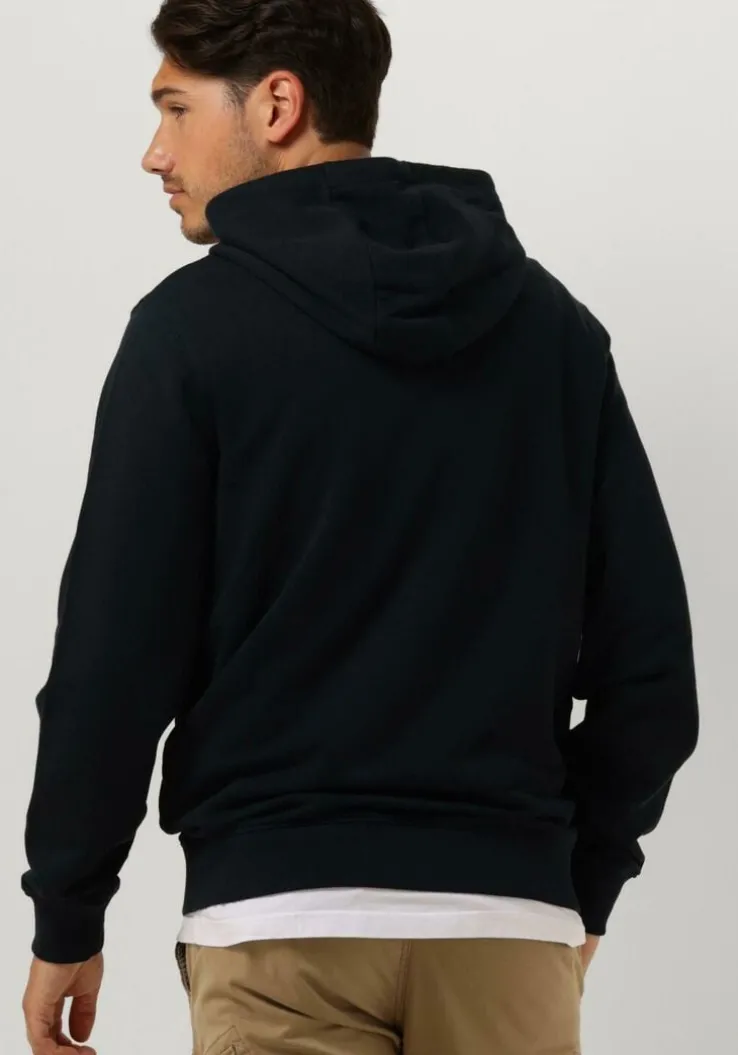 donkerblauwe lyle & scott truien/vesten pullover hoodie