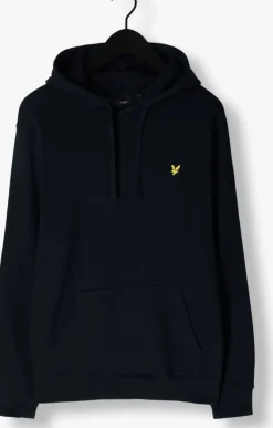 donkerblauwe lyle & scott truien/vesten pullover hoodie